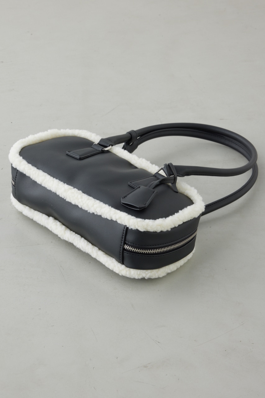 フェイクムートンスクエアトートバッグ 詳細画像