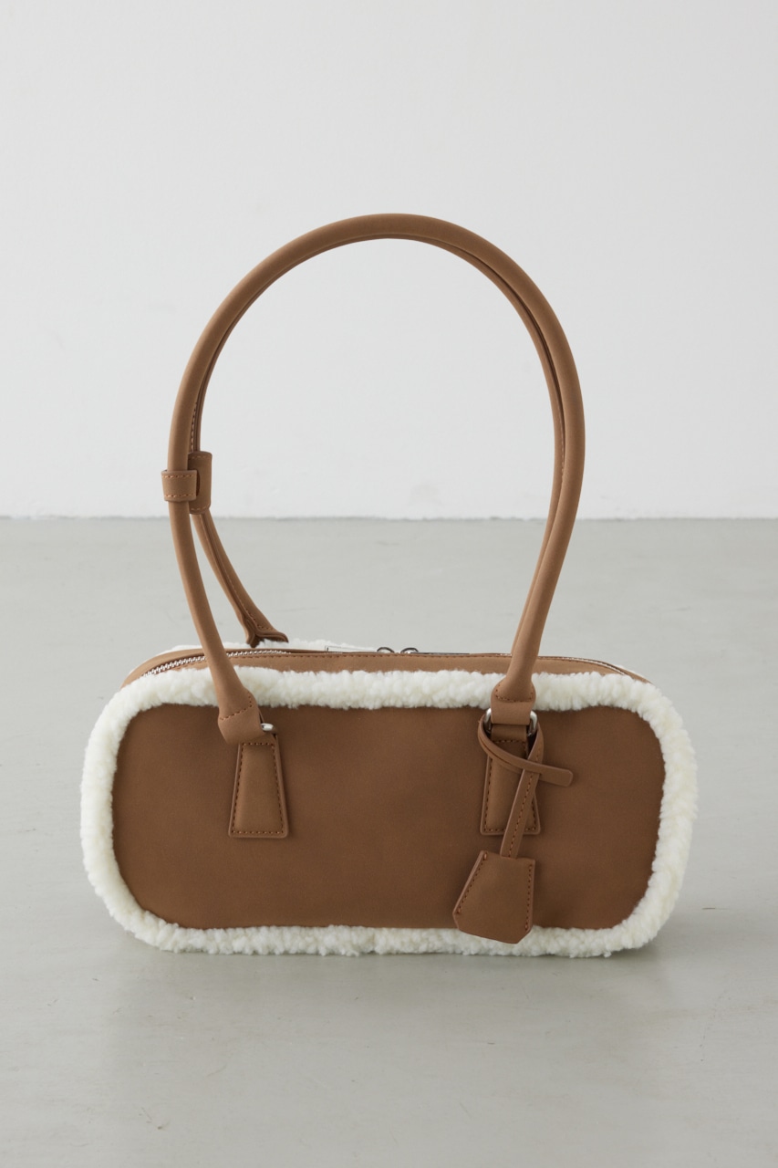 フェイクムートンスクエアトートバッグ