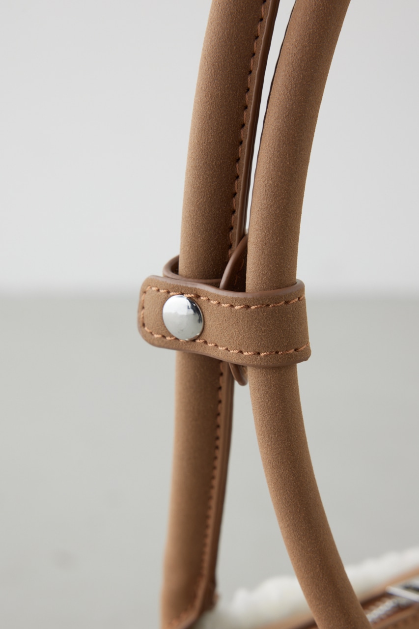 フェイクムートンスクエアトートバッグ 詳細画像