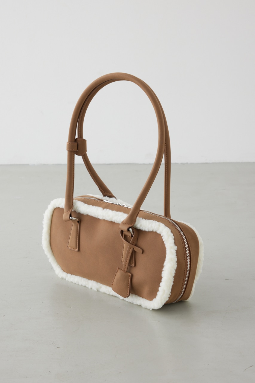 フェイクムートンスクエアトートバッグ 詳細画像