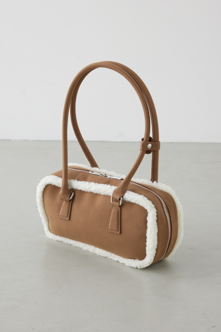 フェイクムートンスクエアトートバッグ 詳細画像