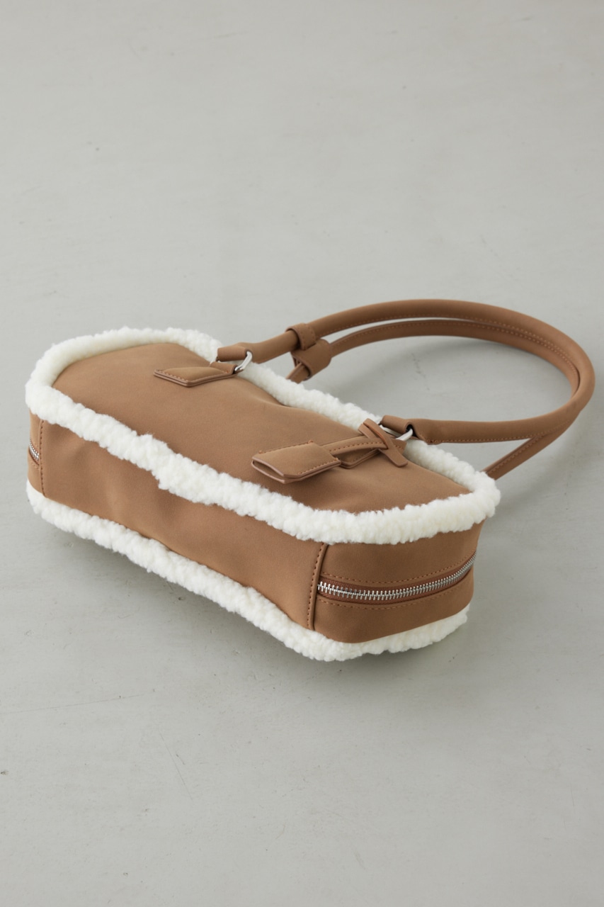 フェイクムートンスクエアトートバッグ 詳細画像