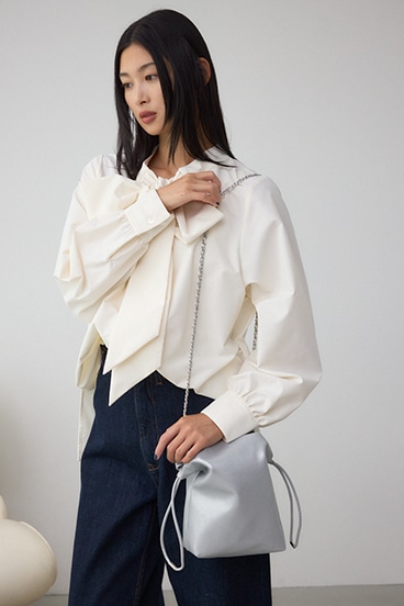 チェーン巾着ショルダーバッグ 詳細画像