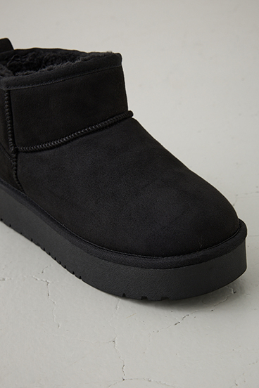 厚底ムートンショートブーツ 詳細画像