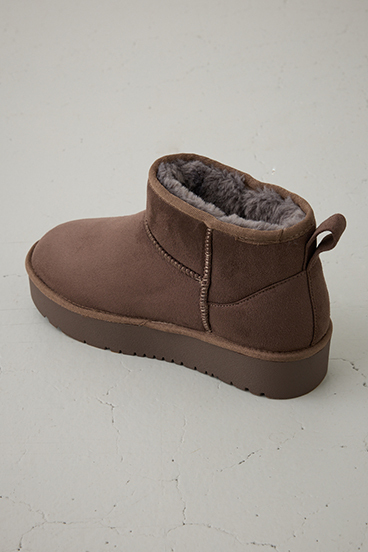 厚底ムートンショートブーツ 詳細画像