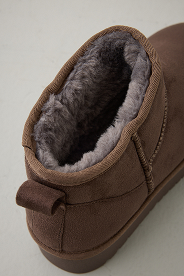 厚底ムートンショートブーツ 詳細画像