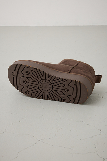 厚底ムートンショートブーツ 詳細画像