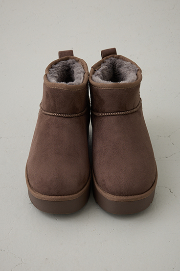 厚底ムートンショートブーツ 詳細画像