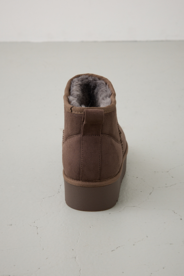 厚底ムートンショートブーツ 詳細画像