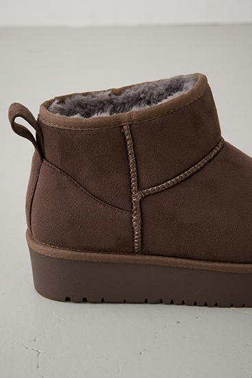 厚底ムートンショートブーツ 詳細画像