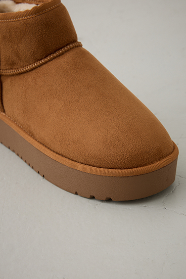 厚底ムートンショートブーツ 詳細画像