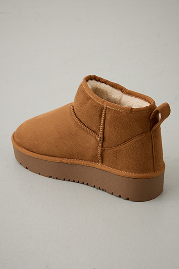 厚底ムートンショートブーツ 詳細画像