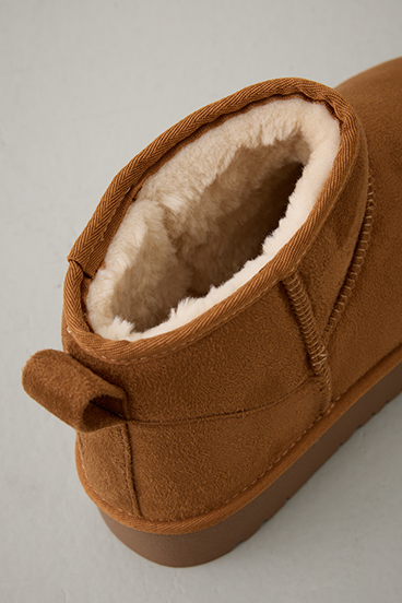 厚底ムートンショートブーツ 詳細画像