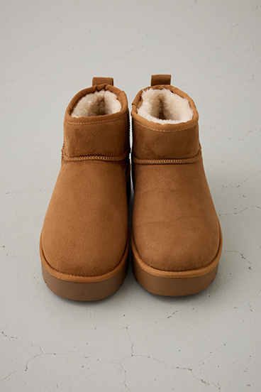 厚底ムートンショートブーツ 詳細画像