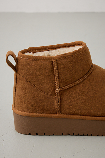厚底ムートンショートブーツ 詳細画像