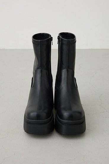 VENUSウェッジソールストレッチショートブーツ 詳細画像