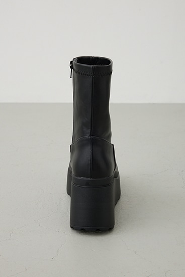 VENUSウェッジソールストレッチショートブーツ 詳細画像