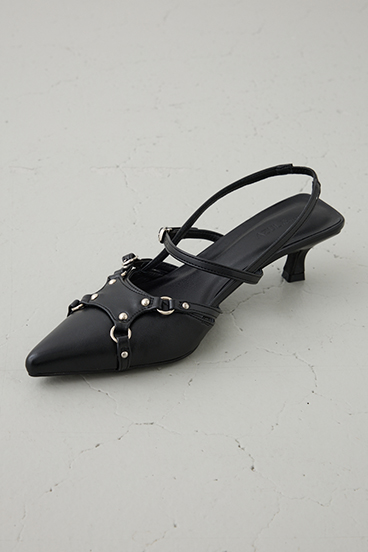 ポインテッドベルトデザインパンプス 詳細画像