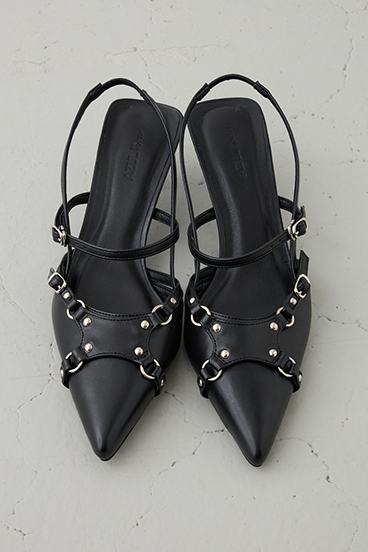 ポインテッドベルトデザインパンプス 詳細画像