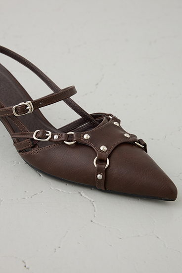 ポインテッドベルトデザインパンプス 詳細画像