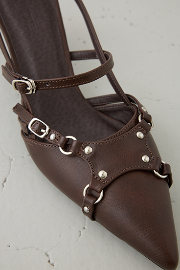 ポインテッドベルトデザインパンプス 詳細画像