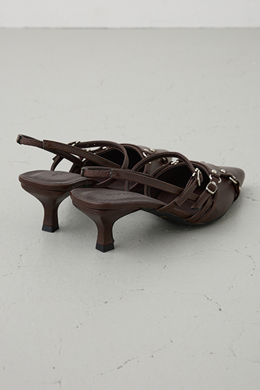 ポインテッドベルトデザインパンプス 詳細画像