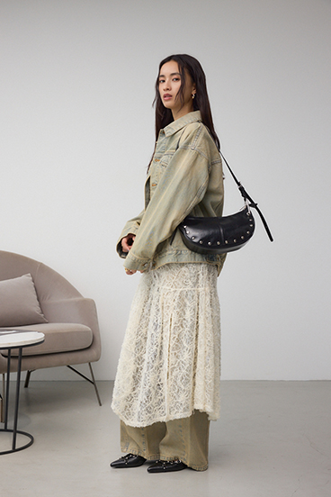 スタッズデザインワンハンドルバッグ 詳細画像