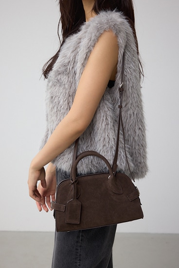 フェイクスエードバッグ