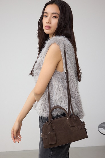 フェイクスエードバッグ 詳細画像