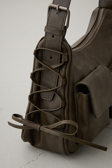 サイドレースアップボックスポケットミニバッグ 詳細画像