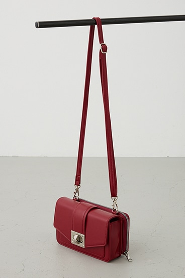 ターンロックフラップウォレットバッグ 詳細画像