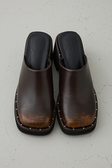 スタッズデザインミュール 詳細画像