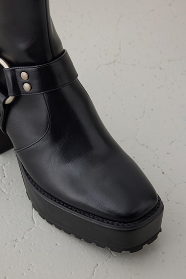 エンジニアプラットフォームショートブーツ 詳細画像