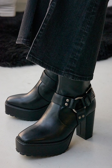 エンジニアプラットフォームショートブーツ