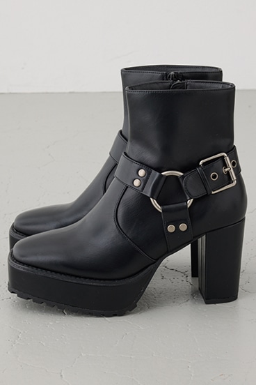 エンジニアプラットフォームショートブーツ 詳細画像