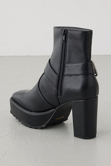 エンジニアプラットフォームショートブーツ 詳細画像