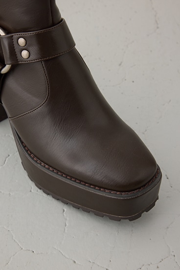 エンジニアプラットフォームショートブーツ 詳細画像