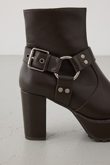 エンジニアプラットフォームショートブーツ 詳細画像