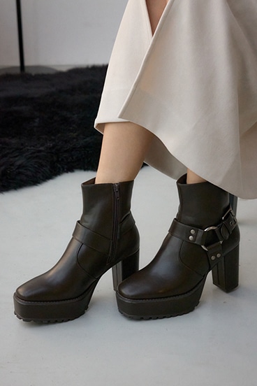 エンジニアプラットフォームショートブーツ