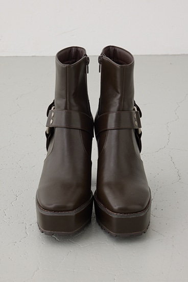 エンジニアプラットフォームショートブーツ 詳細画像