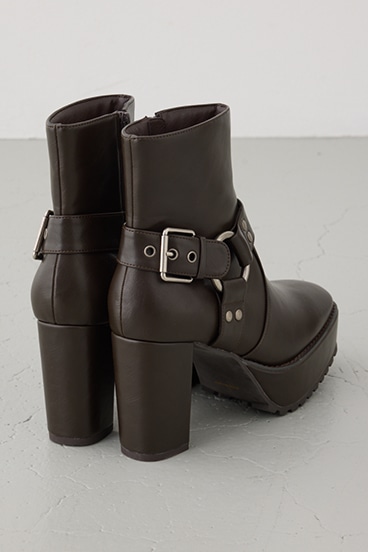 エンジニアプラットフォームショートブーツ 詳細画像