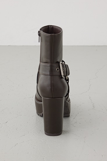 エンジニアプラットフォームショートブーツ 詳細画像