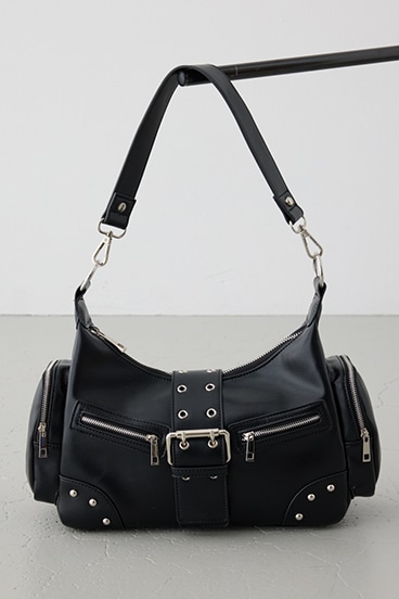 ワイドベルトボックスポケットバッグ