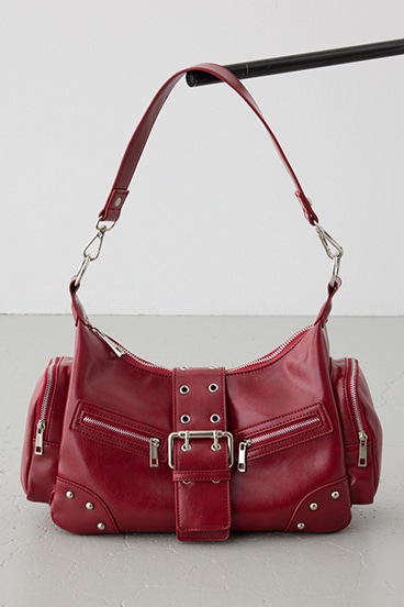 ワイドベルトボックスポケットバッグ