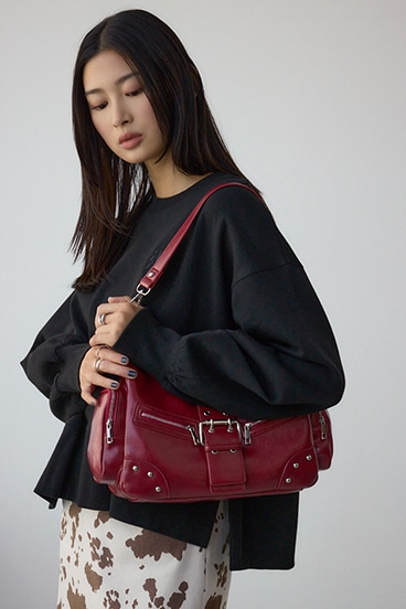 ワイドベルトボックスポケットバッグ 詳細画像