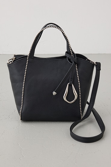 メタルパーツミニトートバッグ