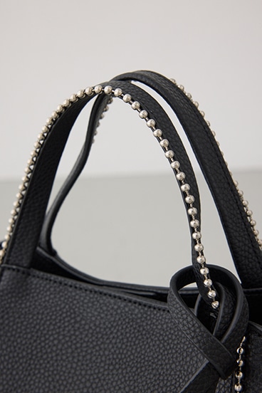 メタルパーツミニトートバッグ 詳細画像