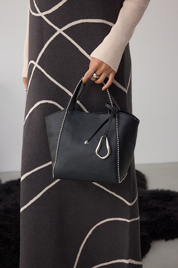 メタルパーツミニトートバッグ