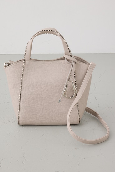 メタルパーツミニトートバッグ