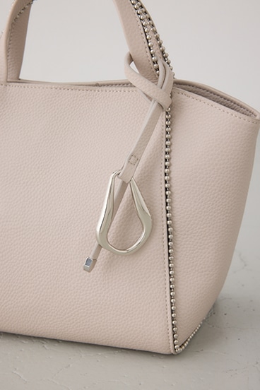 メタルパーツミニトートバッグ 詳細画像